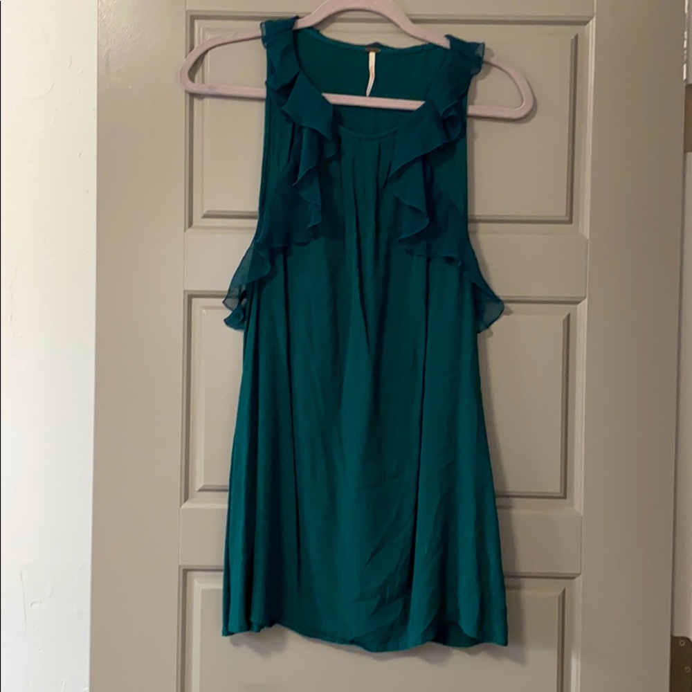 Free People frilly tunic w/ pockets